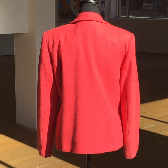 Rose Pink Wool Blazer - Picture 3 of 6